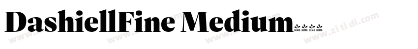 DashiellFine Medium字体转换